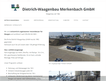 Tablet Screenshot of dietrich-waagenbau.de